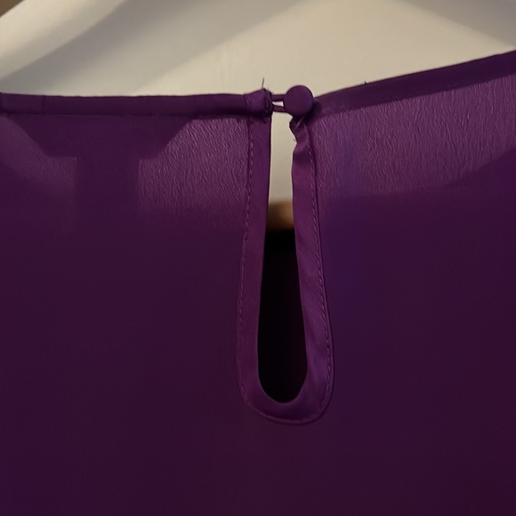 J. Crew Factory, Medium Purple Blouse - Picture 6 of 7